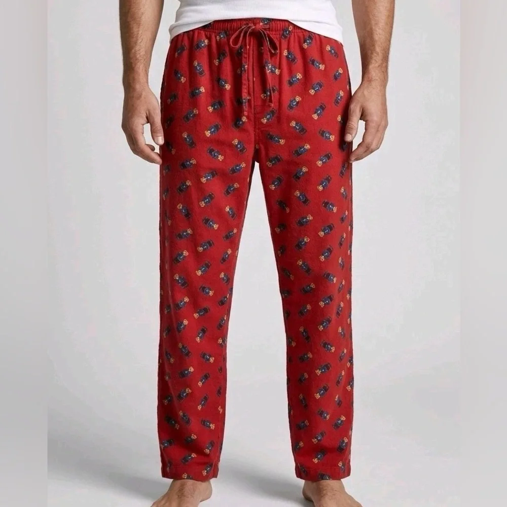 Polo Ralph Lauren Men’s Red Polo Bear Pajama Lounge Pants - S